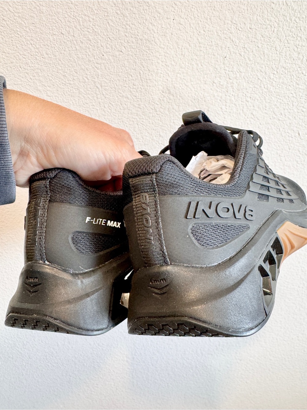 Inov-8 F-Lite Max Cross Training Weightlifting Shoes Black Women’s 8.5 H18 NEW - Picture 7 of 12